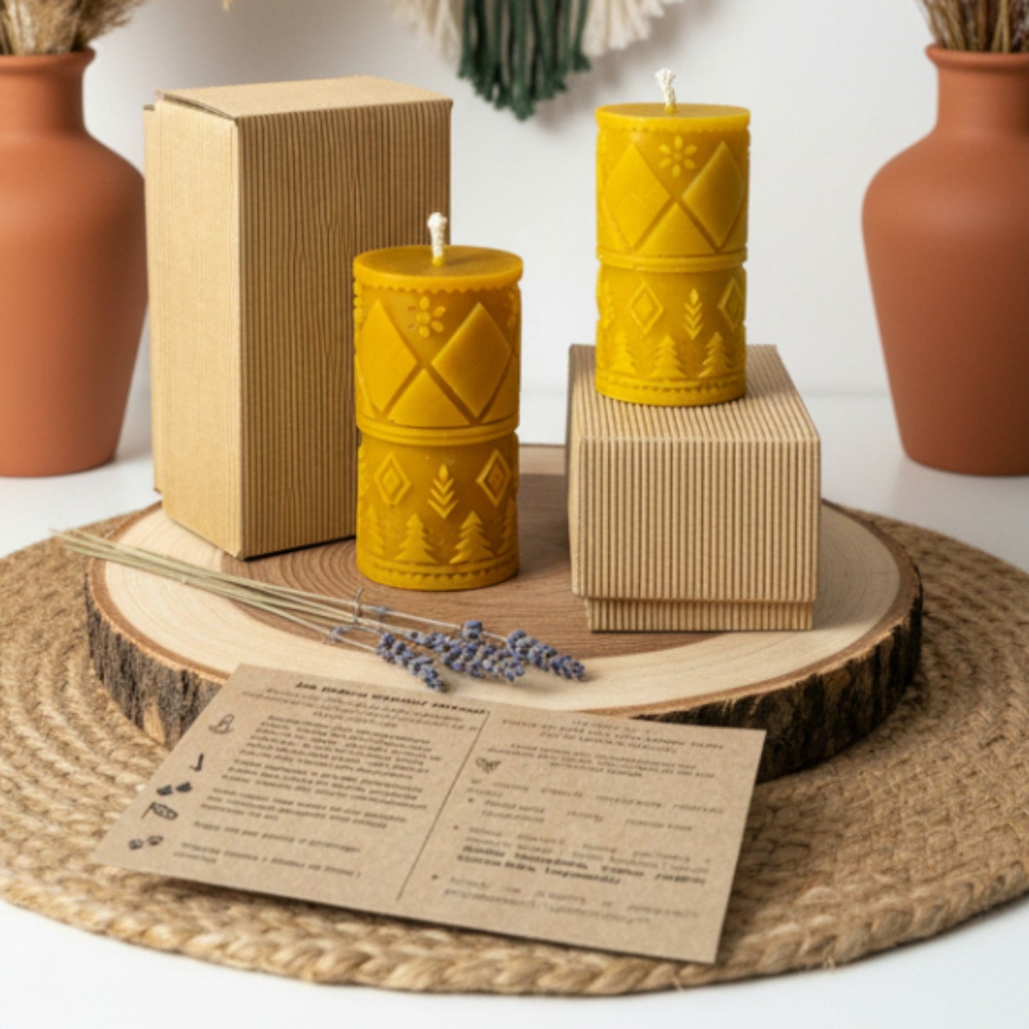 Świeca z wosku pszczelego APIMEL Wzór Natury