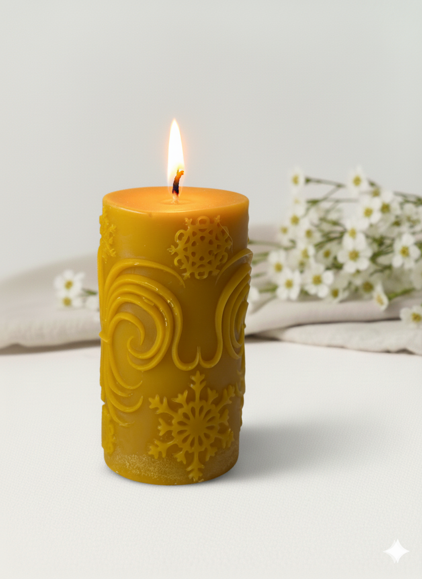 świeca z wosku pszczelego