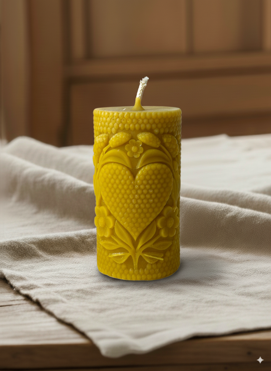 Świeca z wosku pszczelego