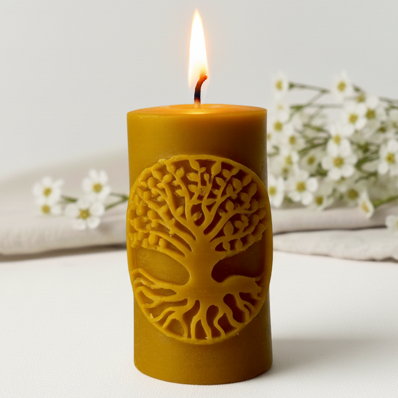 świeca z wosku pszczelego