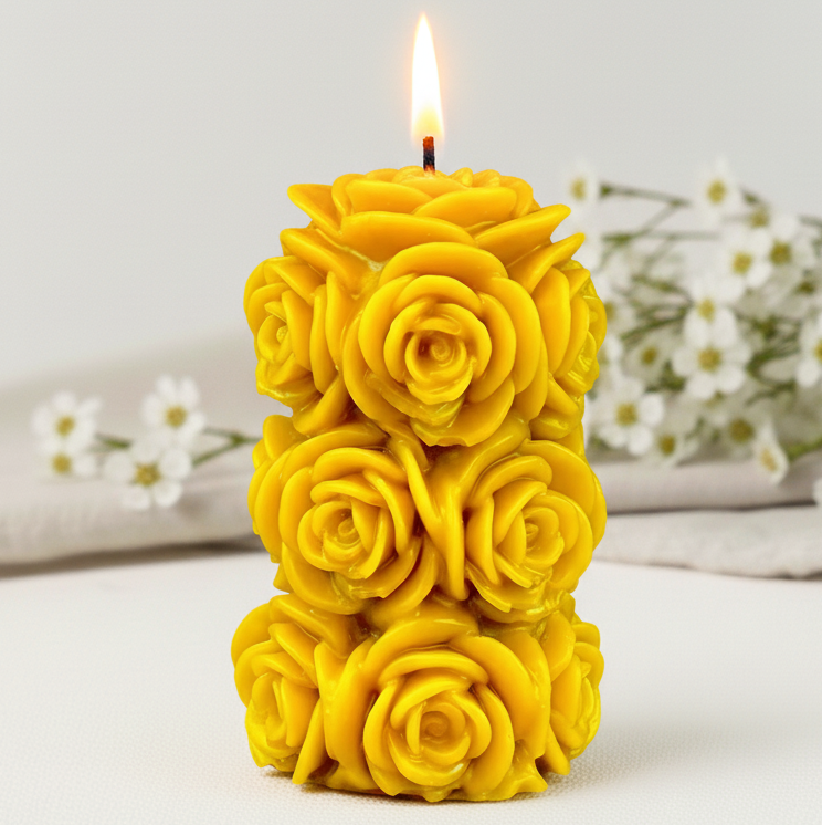 świeca z wosku pszczelego