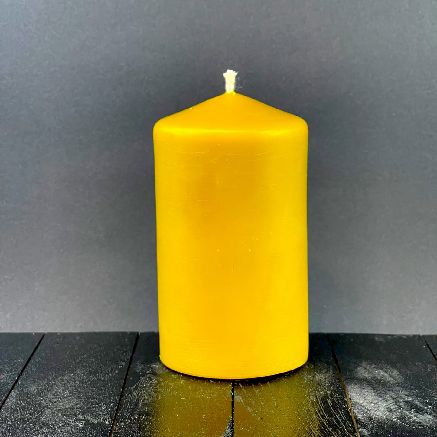 Świeca z wosku pszczelego walec duży gładki