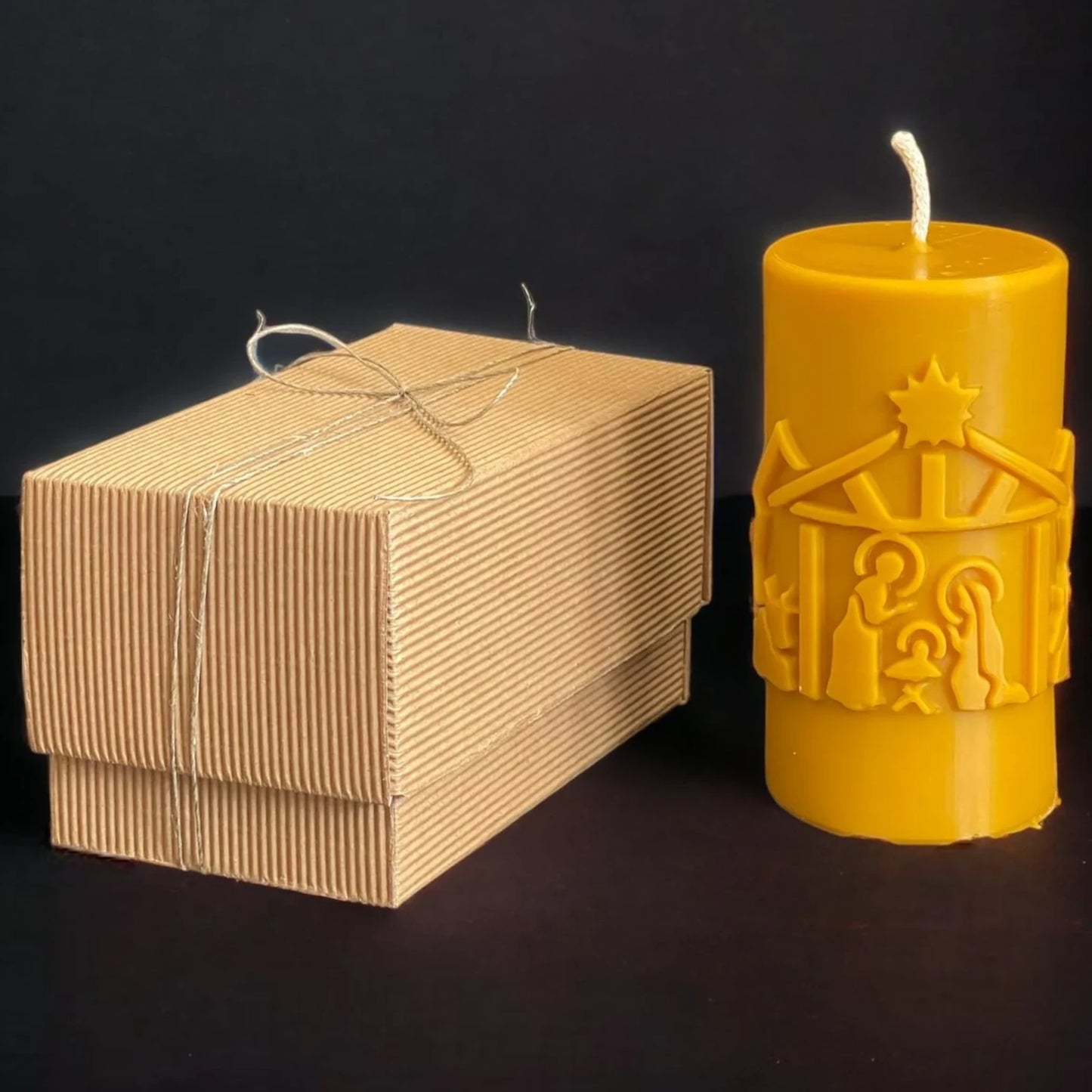 Świece z wosku pszczelego SZOPKA BOZONARODZENIOWA z pudełkiem