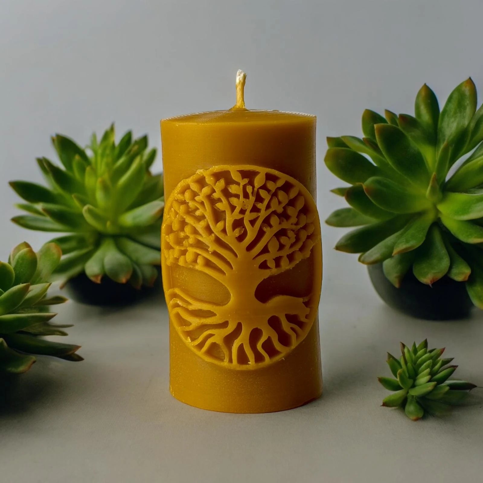 Świece z wosku pszczelego ozdobna drzewo życia