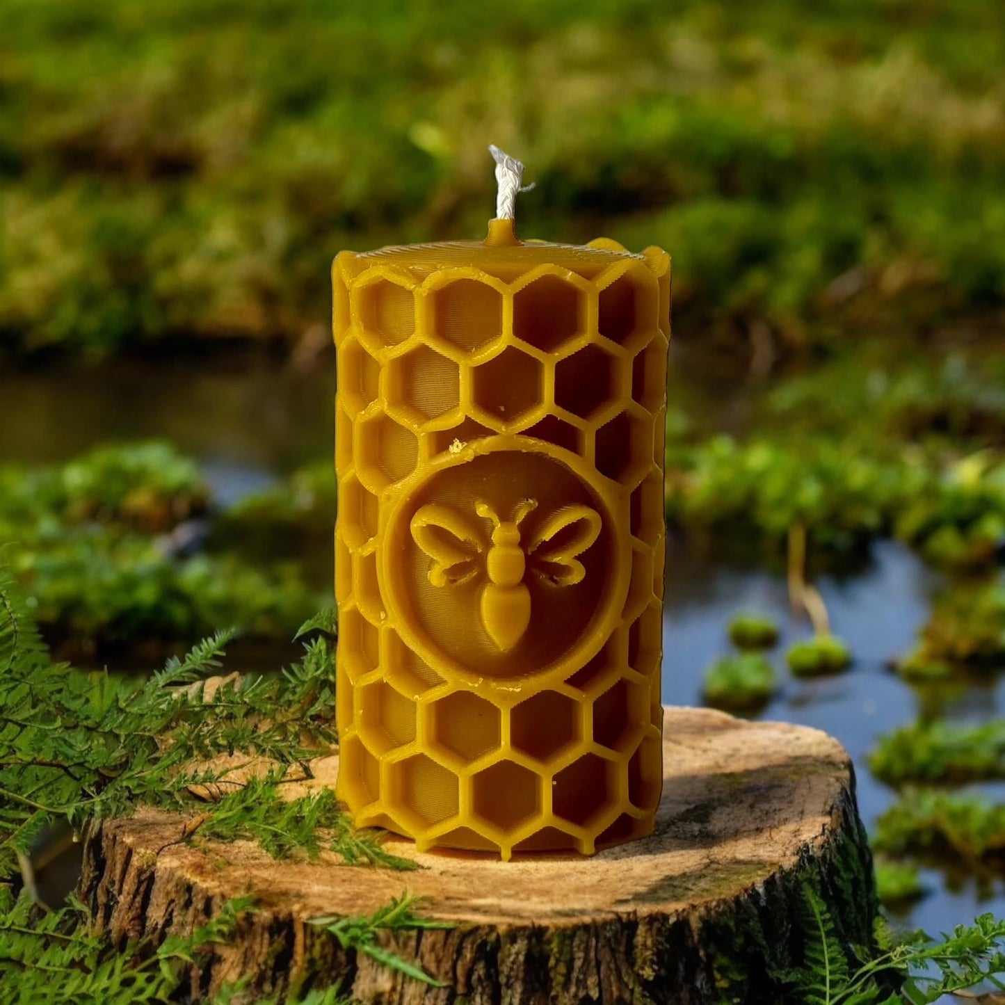 Świece z wosku pszczelego ozdobna heksagon pszczeli