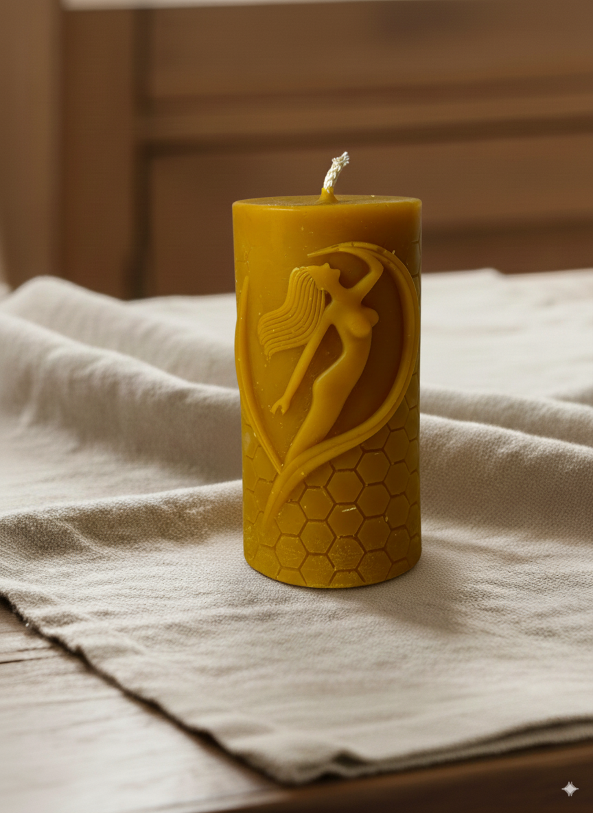 Świeca z wosku pszczelego
