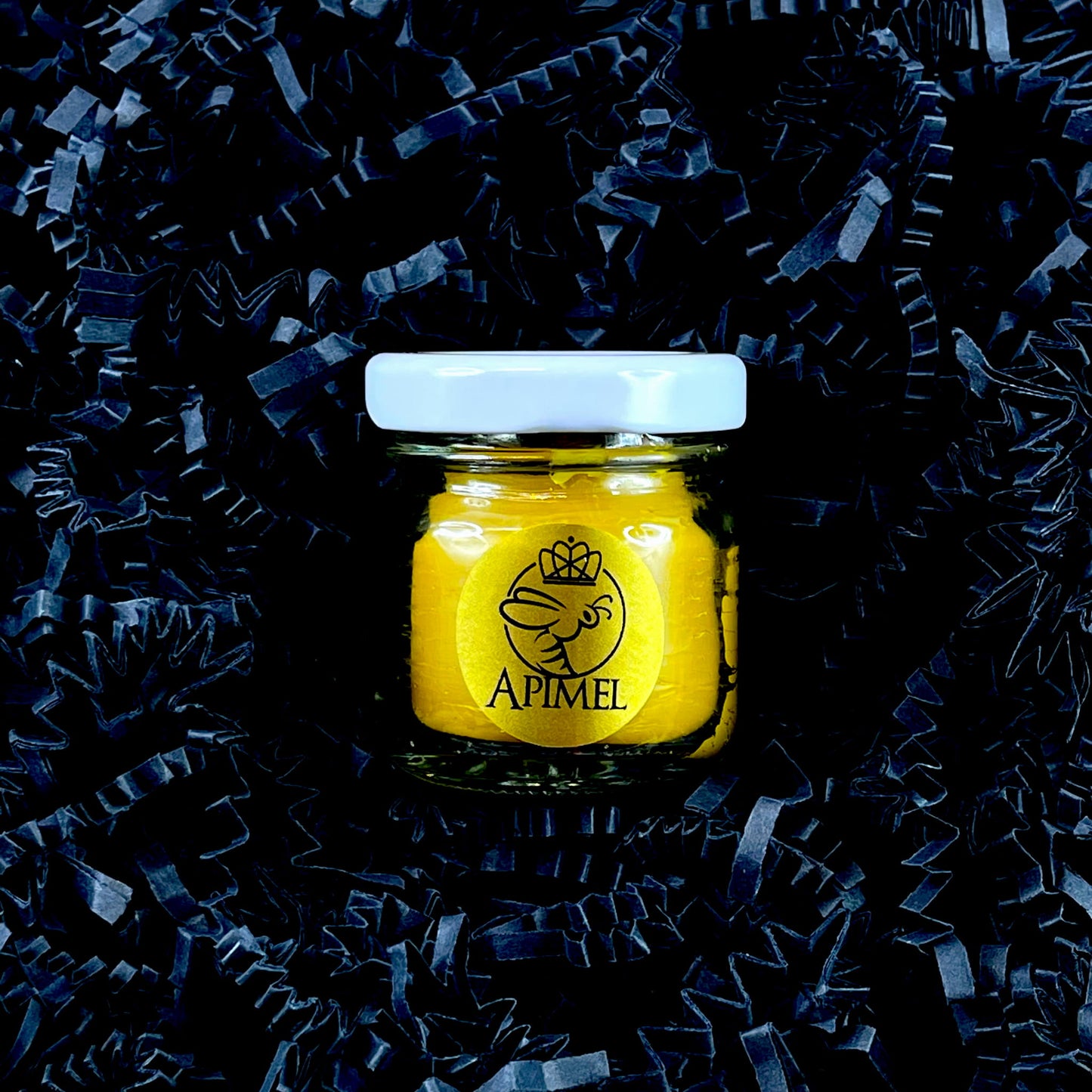 Świeca z wosku pszczelego w szkle mała