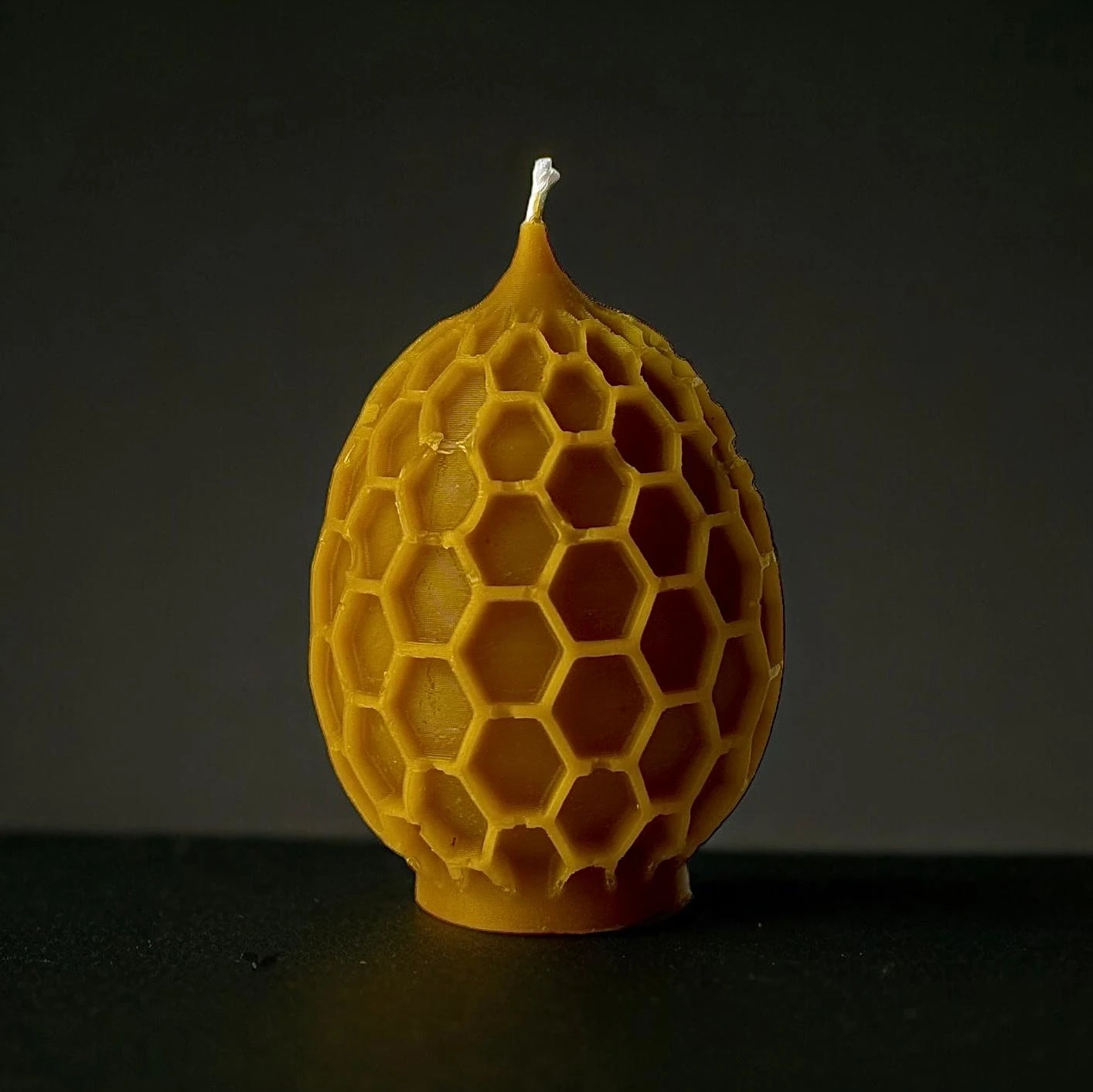 Świece wielkanocne z naturalnego wosku pszczelego - Jajko plaster Miodu