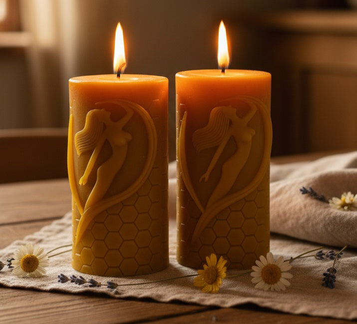 Świeca z wosku pszczelego APIMEL Kobiecość Natury