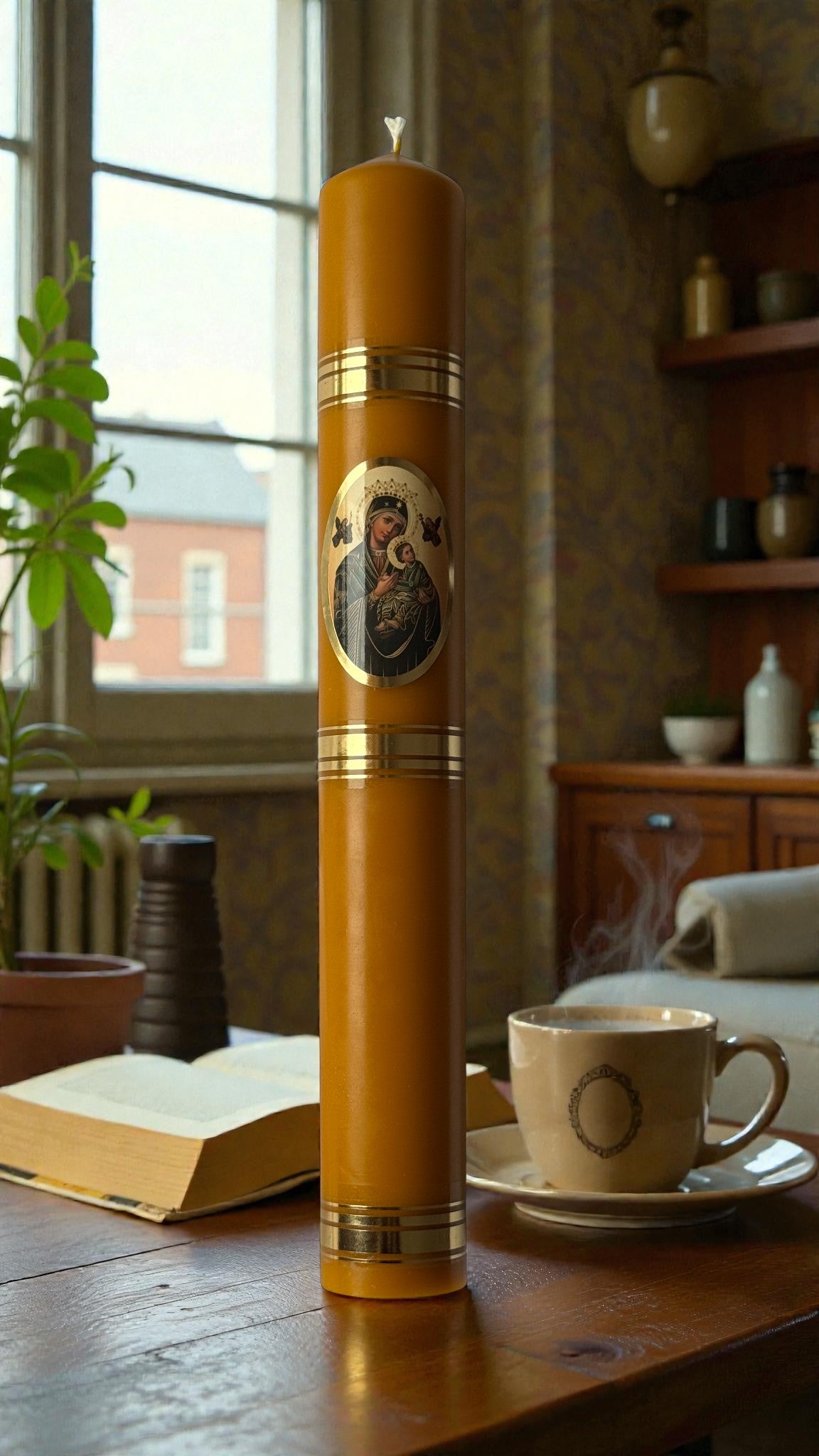 Kerze Kerze aus Bienenwachs – Mariä Lichtmess