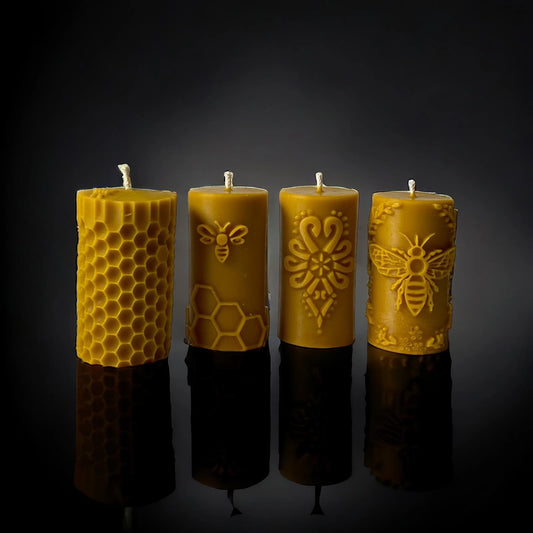 Coffret cadeau NATUREL 2x BOUGIES ABEILLE