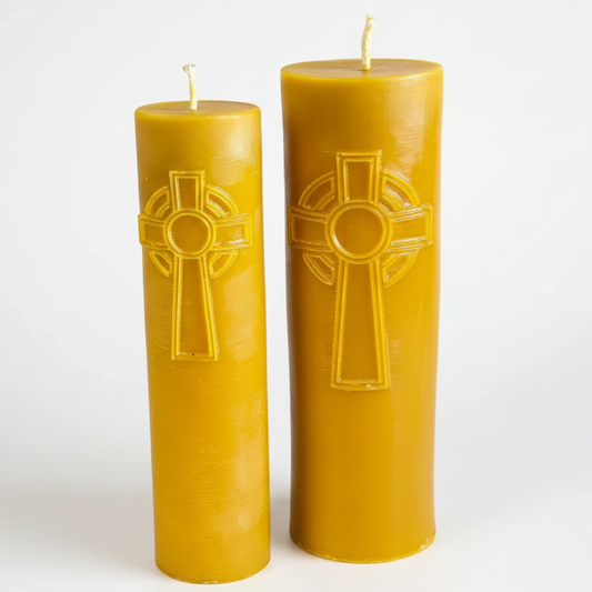Bienenwachskerzen mit KREUZ
