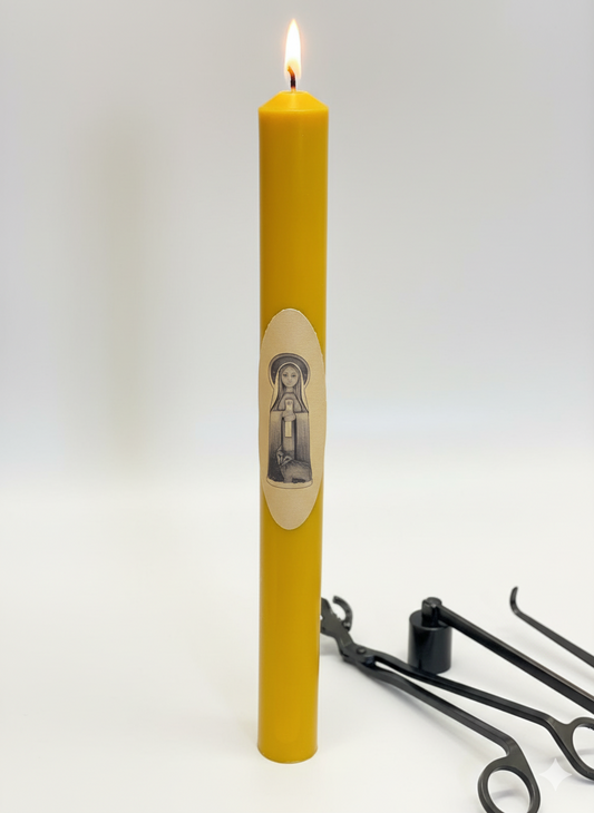 Petite bougie en cire d'abeille 