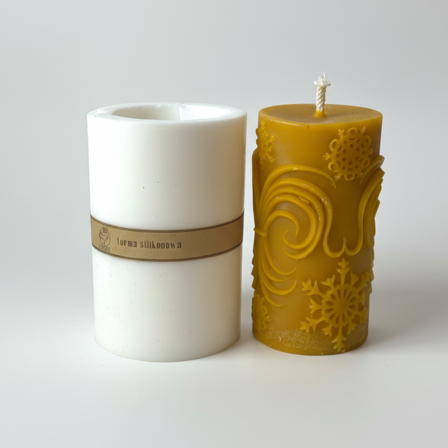 Forma silikonowa do świec z wosku pszczelego 