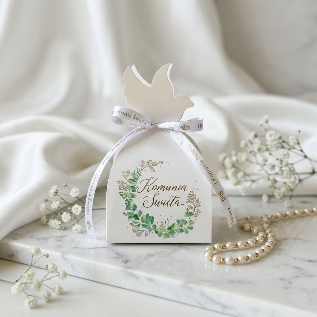 Danke an die Gäste – Sojakerze zur Heiligen Kommunion ✨🤍