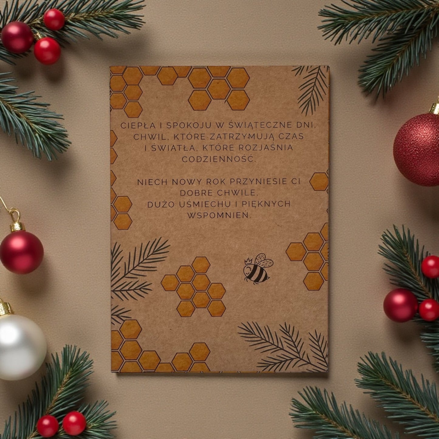 Wigilijny Zestaw Tradycji- Opłatek, Sianko, Miód i Świeca