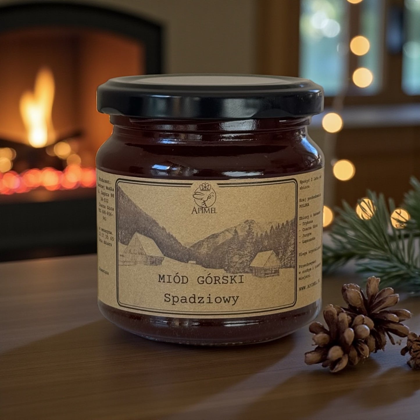 Wigilijny Zestaw Tradycji- Opłatek, Sianko, Miód i Świeca