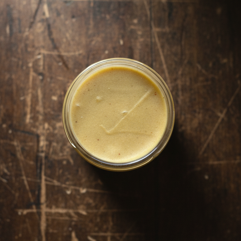 Balsam propolisowy Apimel widok z góry kremowa konsystencja w słoiczku