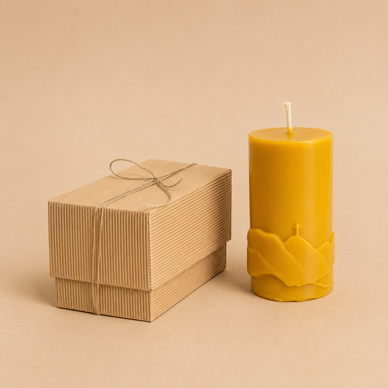 Bienenwachskerze als Geschenk TATRA mit Box
