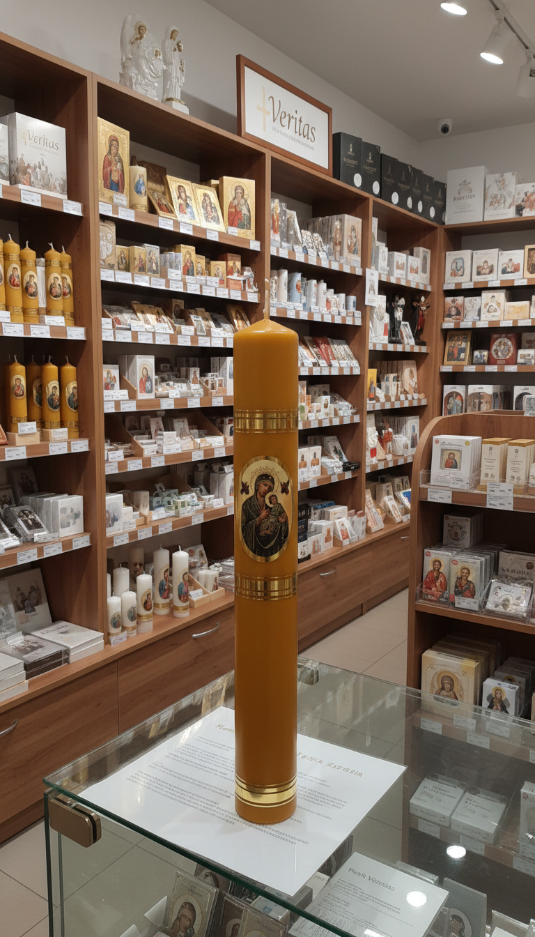 Kerze Kerze aus Bienenwachs – Mariä Lichtmess 