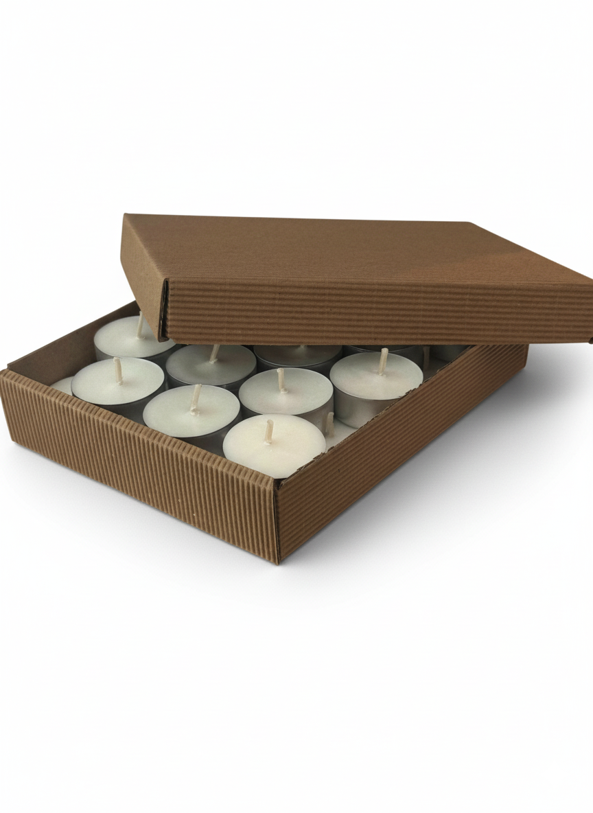 podgrzewacze tealight z wosku sojowego 30 szt naturalne świeczki ekologiczne Apimel