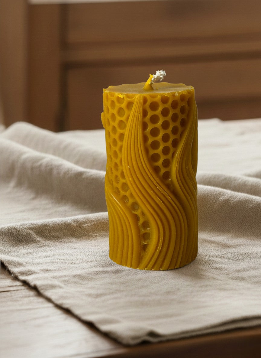 Świeca z wosku pszczelego 
