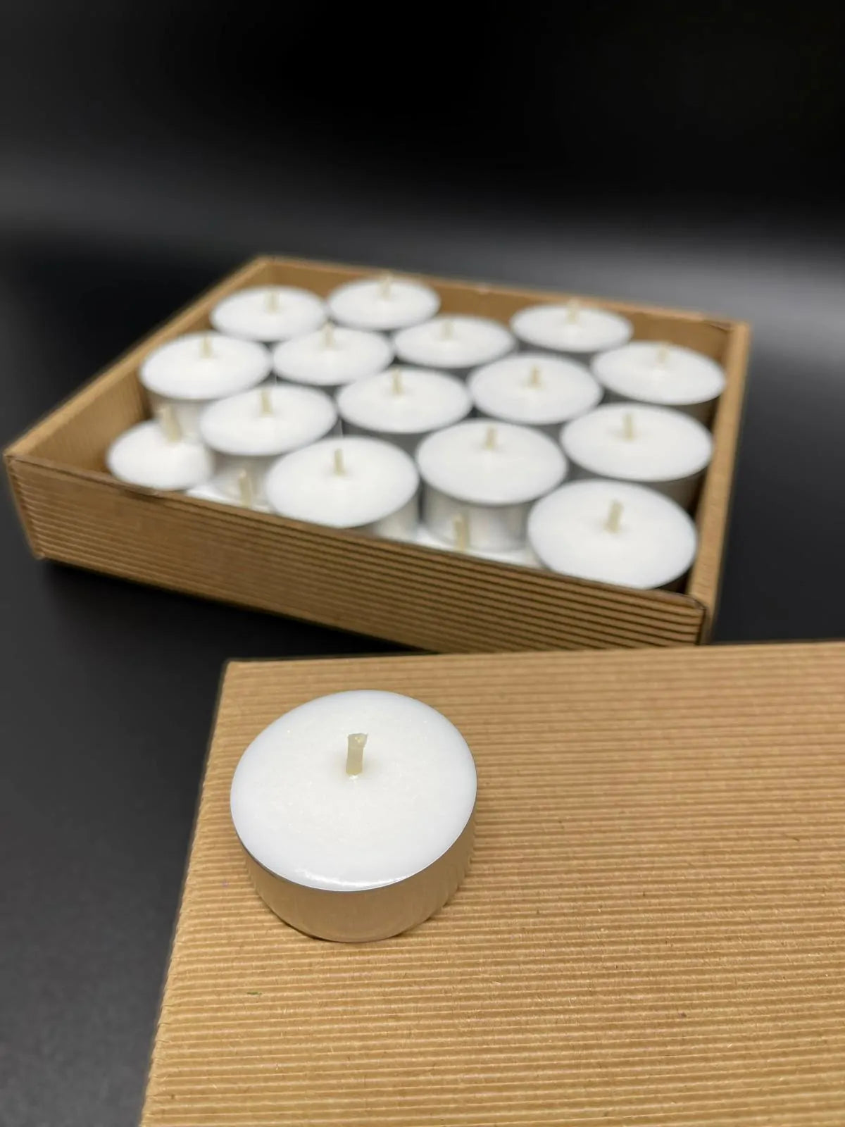 tealight z wosku sojowego w aluminiowej osłonce zestaw świeczek podgrzewaczy