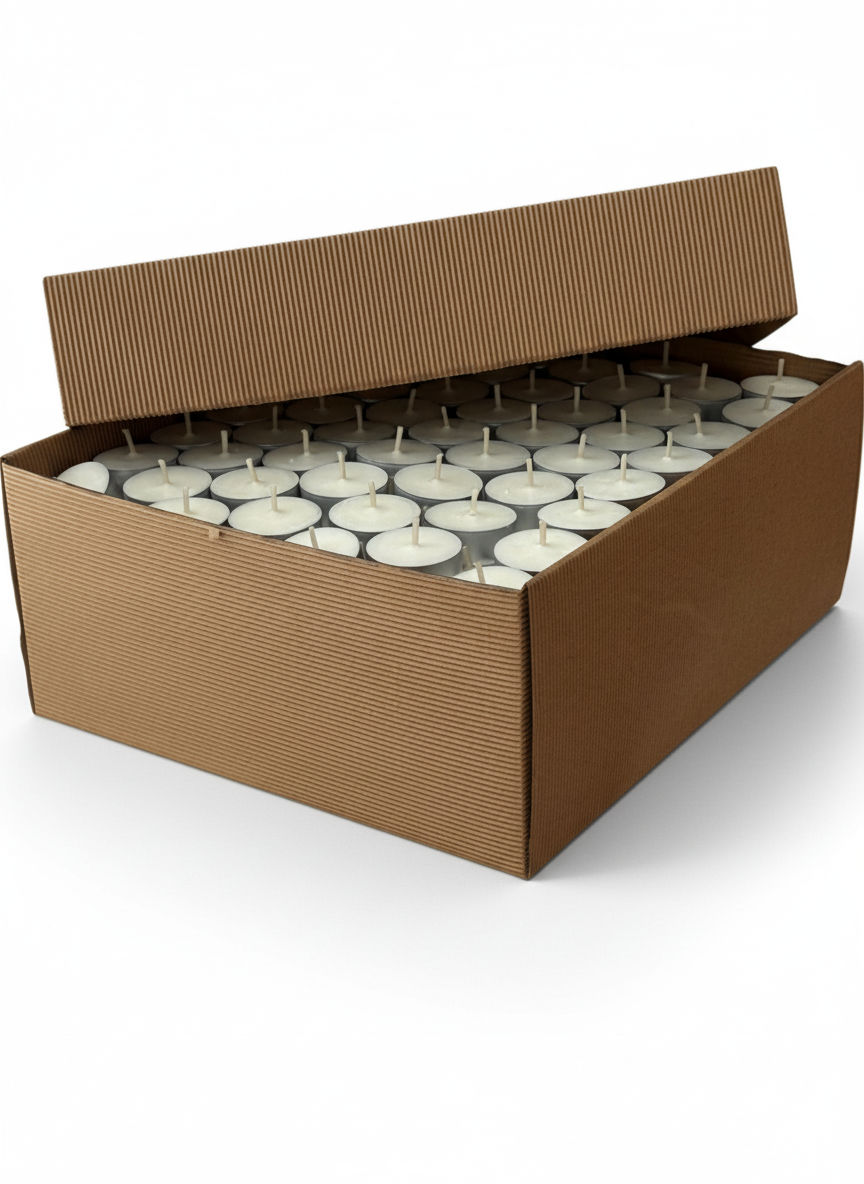 tealighty z wosku sojowego 368 sztuk w kartonie opakowanie hurtowe